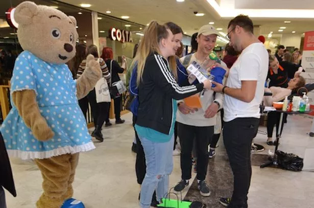 Chester students revel in fun Grosvenor Shopping Centre event