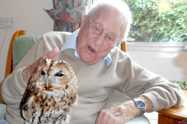 Upton care home residents have a hoot during owl visit